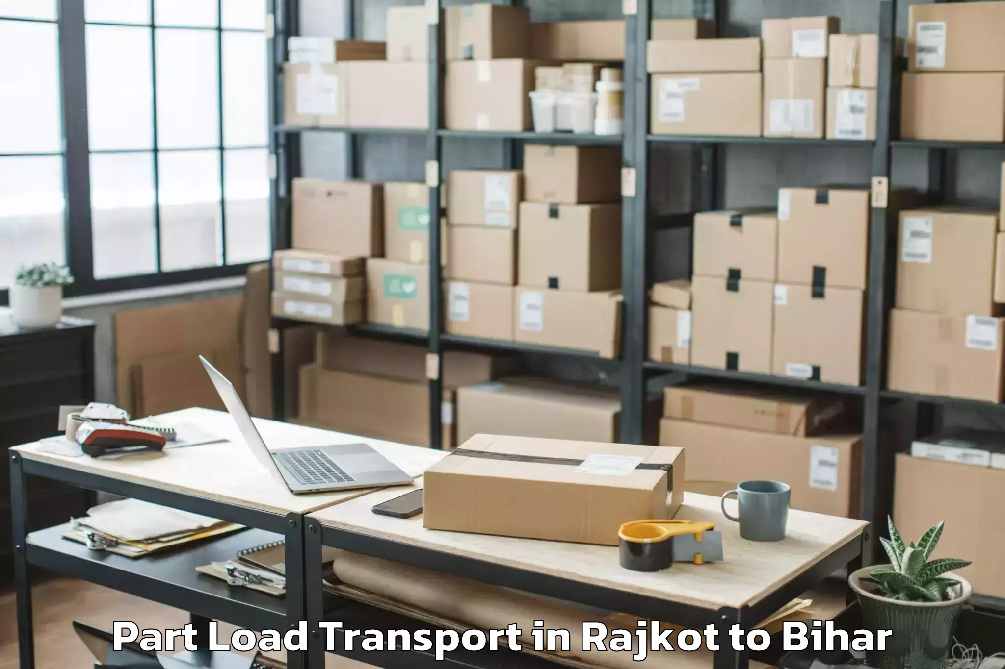 Hassle-Free Rajkot to Ghat Kusumbha Part Load Transport